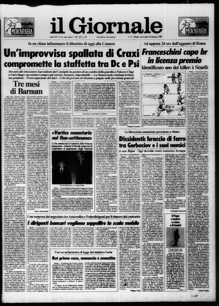 Il giornale : quotidiano del mattino